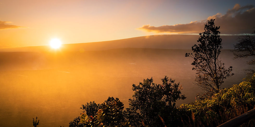 Linden Pohland | Sunset Over Halema'uma'u Crater, Hawaii Island | Photography