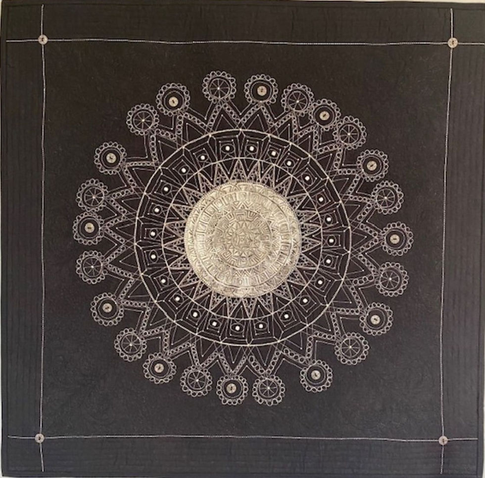 Karen Sienk | Silver mandala full | 2D