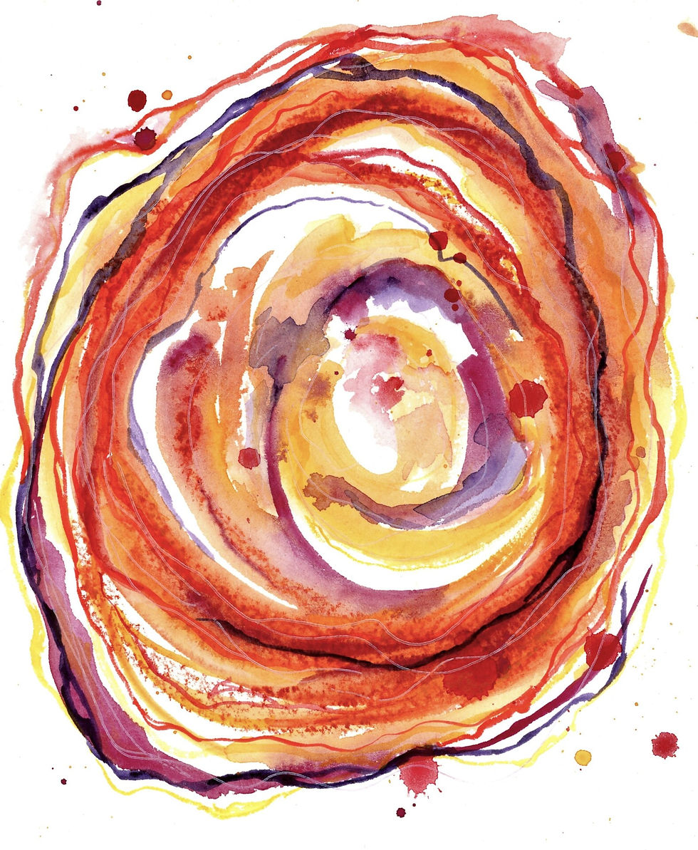 Sydney Davis | Vortex in red | 2D