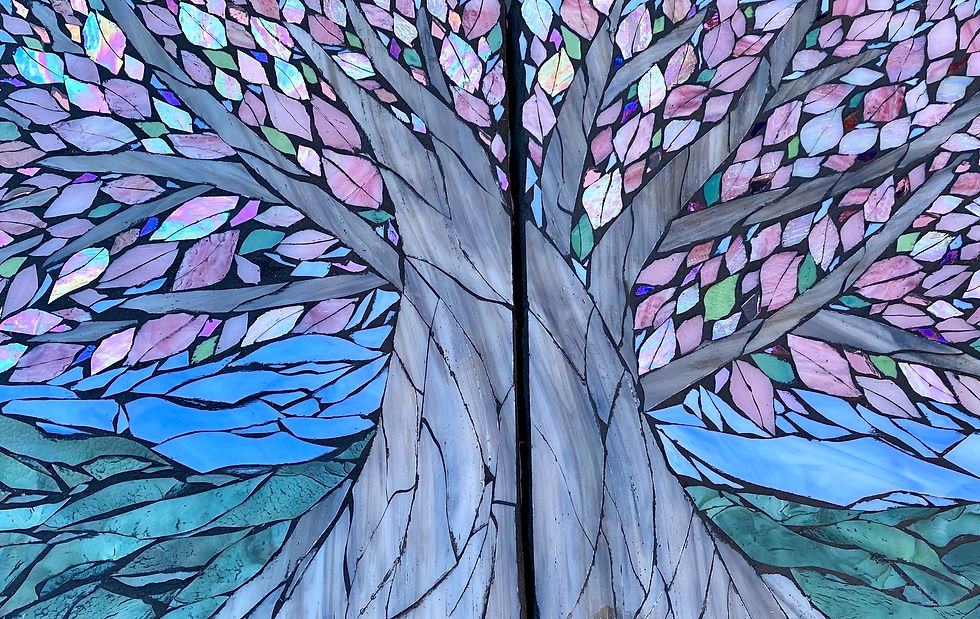 Teresa White | Iridescent Pink Tree of Life Double Trouble | 2D