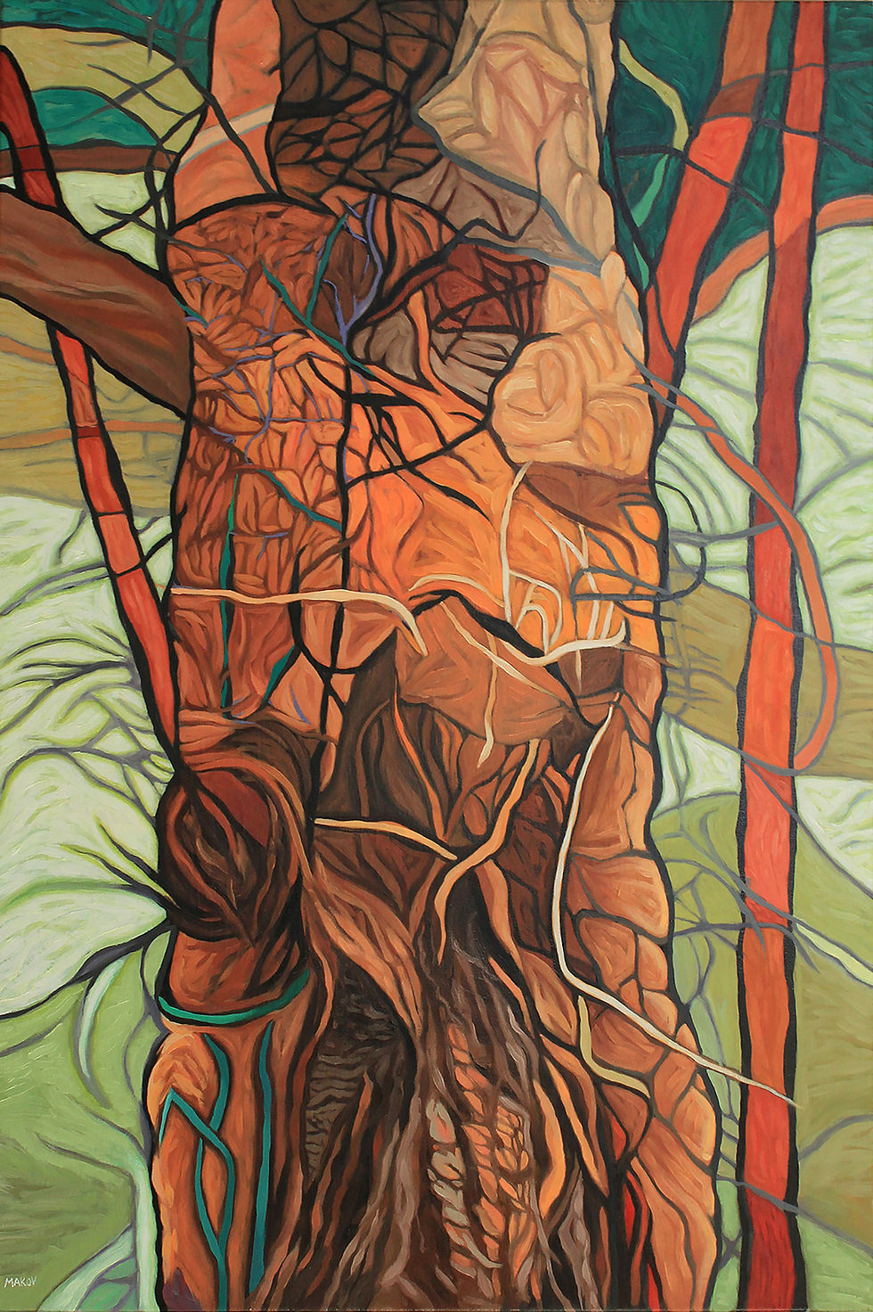 Susan Makov | Tree Overgrown with Vines | 2D