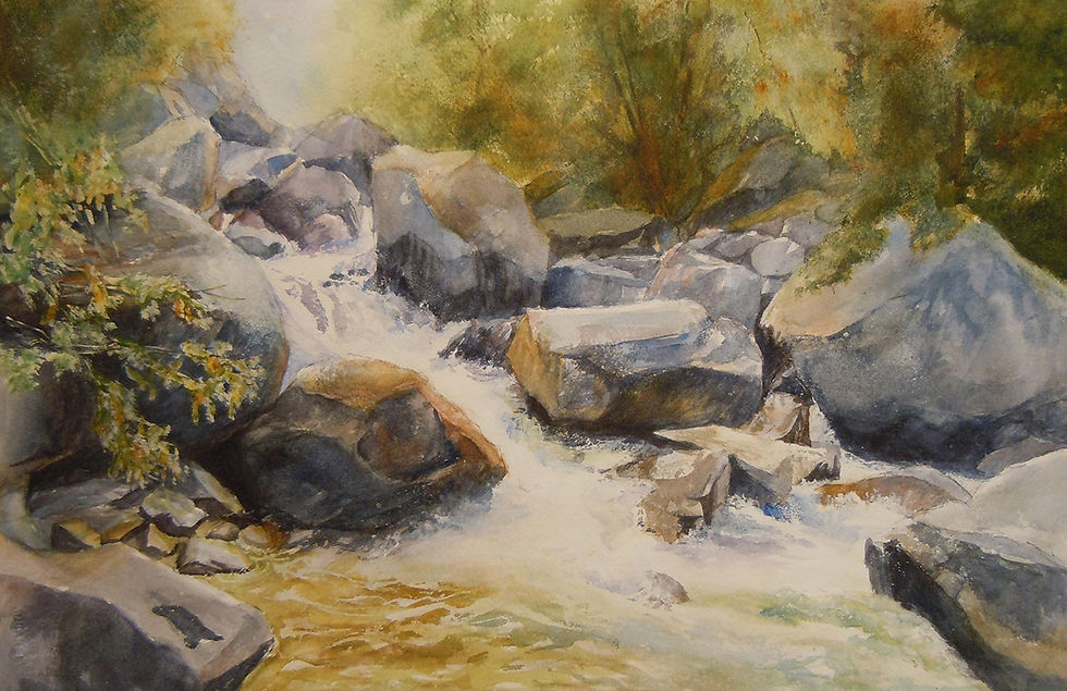 Karen Robinette | Mist Tail Footbridge View | 2D